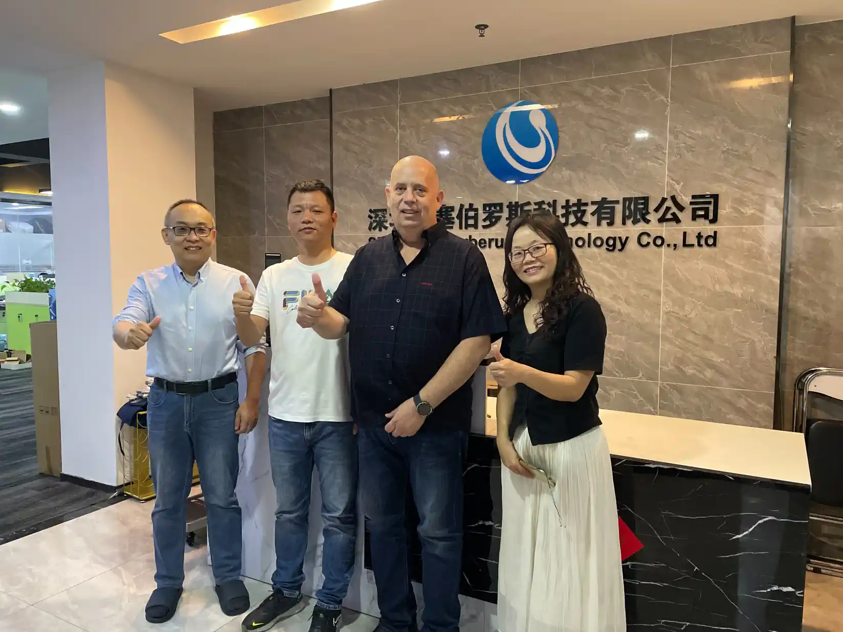 Cyberoce access control device production workstations in Shenzhen