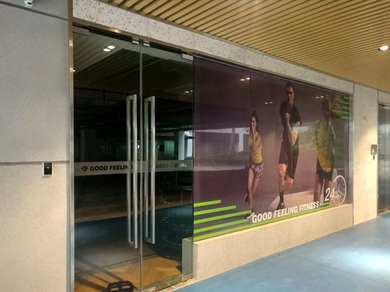 QR access terminal used at a gym entrance