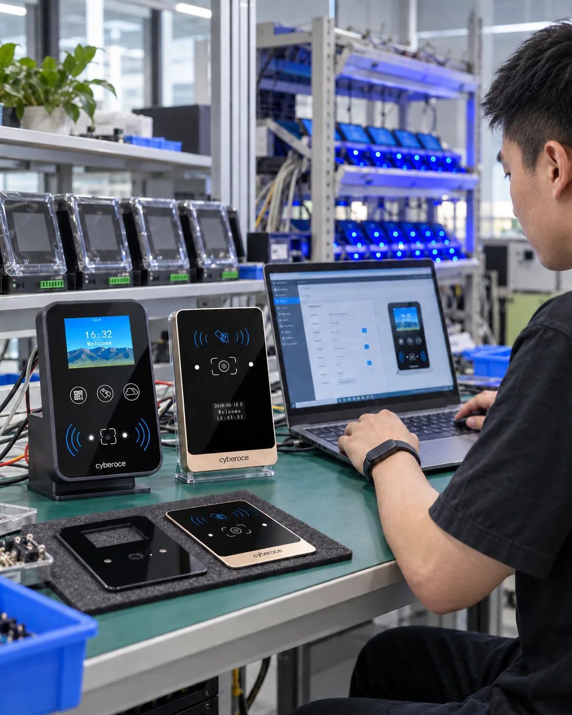 QR code access terminal configuration and OEM branding preparation
