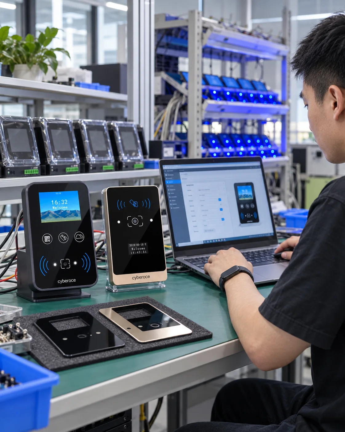 QR code access terminal configuration and OEM branding preparation